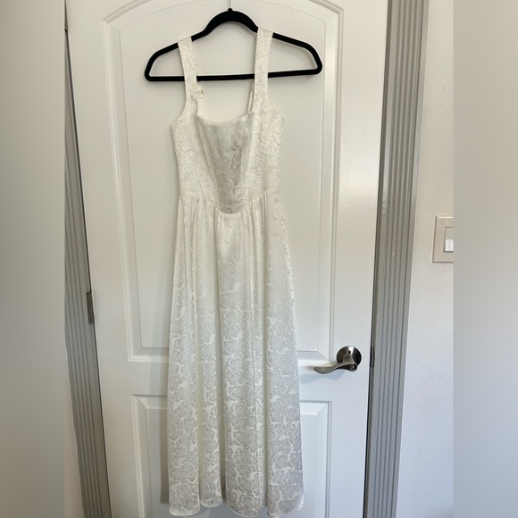 SHOW ME YOUR MUMU Weddings Nina Midi Dress Luxe White Rose Size Small NWOT $218 - Picture 6 of 15
